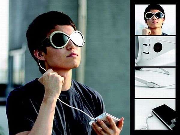 Solar-powered sunglasses